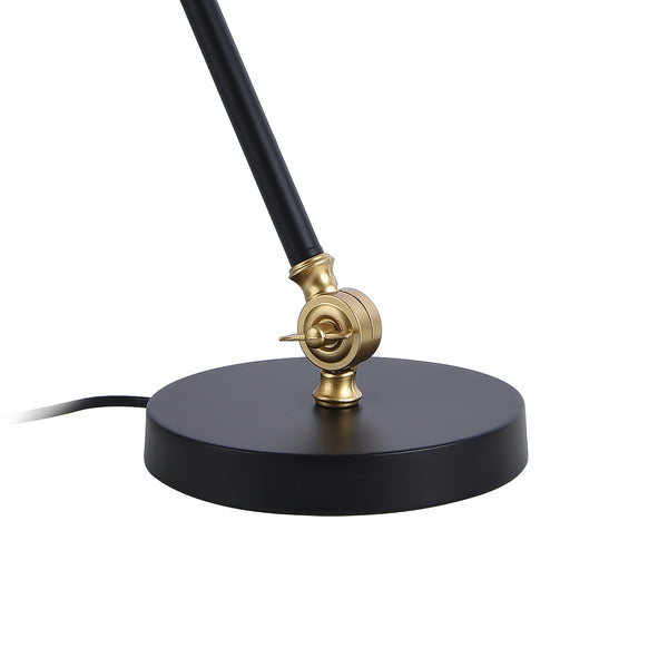 Lámpara de mesa Abergele Negro / Dorado [lux.pro]