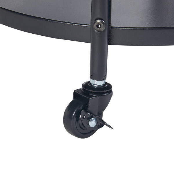 Carrito de servicio Munkedal Metal Negro [en.casa]