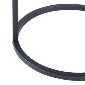 Soporte para plantas Nesodden juego de 3 piezas metal negro [en.casa]