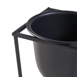 Soporte para plantas Nordmaling juego de 2 piezas metal negro [en.casa]