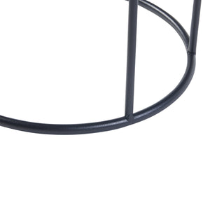 Soporte para plantas Osen juego de 2 piezas metal negro [en.casa]