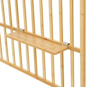 Estantería de pared Røst 120x80x13cm Bambú [en.casa]