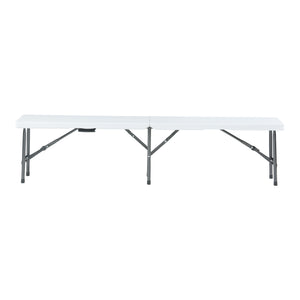 Conjunto de banco plegable Ljusnarsberg 2 piezas Blanco [en.casa]