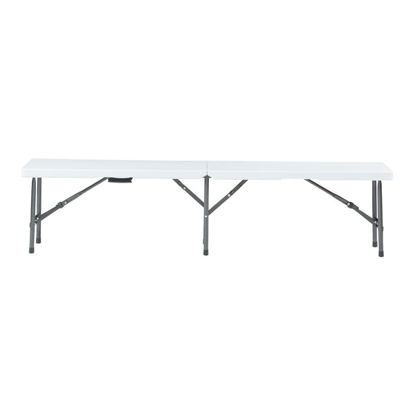 Conjunto de banco plegable Ljusnarsberg 2 piezas Blanco [en.casa]
