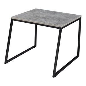 Mesa de comedor Hyllestad juego de 2 negro/efecto hormigón [en.casa]
