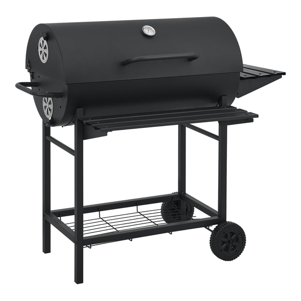 Carro de barbacoa Armento 95x108x61cm Negro [casa.pro]