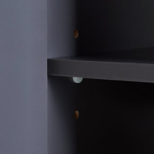 Armario alto Overath 160x30x30cm Gris [en.casa]