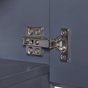 Armario colgante Overath 30x30x60 cm Gris [en.casa]