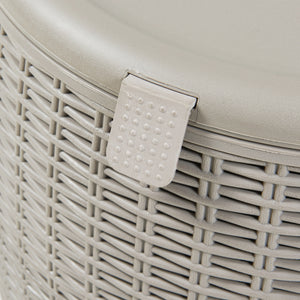 Taburete nevera Avetrana 44xØ40 cm Marrón claro [casa.pro]