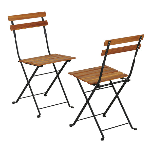 Conjunto de bistró Bovino de 3 piezas Madera de acacia [casa.pro]