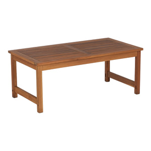 Conjunto de muebles de jardín Cannole de 4 piezas. Madera de acacia color madera [casa.pro]