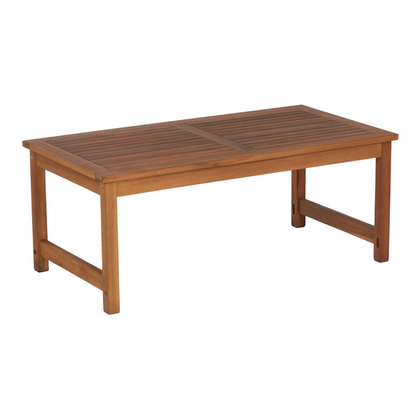 Conjunto de muebles de jardín Cannole de 4 piezas. Madera de acacia color madera [casa.pro]