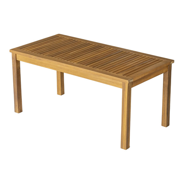Conjunto de muebles de jardín Candela 4 piezas Madera de acacia Color madera [casa.pro]