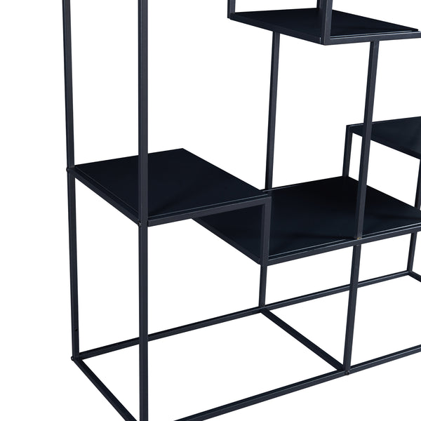 Estantería Råde de metal 180x100x35 cm negro [en.casa]