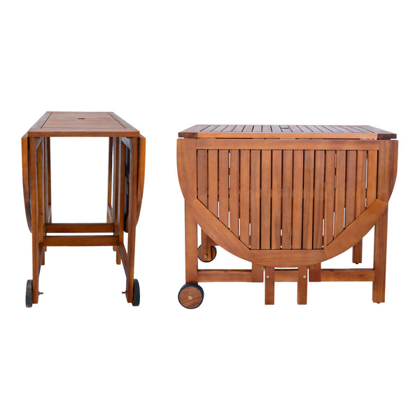 Conjunto de muebles de jardín Acerenza de 7 piezas. Madera de acacia con certificación FSC® [en.casa]