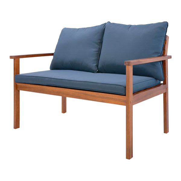 Conjunto de muebles de jardín Brittoli de 4 piezas. Madera de acacia con certificación FSC® [en.casa]