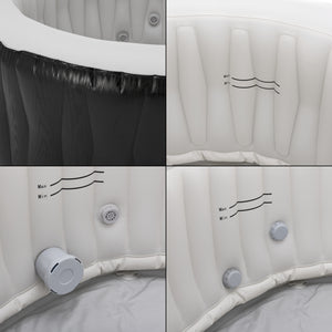 Bañera de hidromasaje inflable Carbone 165x70 cm [pro.tec]