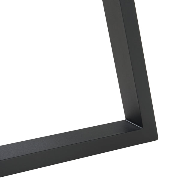 Juego de 2 estructuras de mesa Lyngby 72x55/70cm Negro [en.casa]