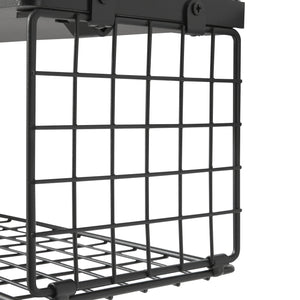 Estantería de pared Vik juego de 2 negro [en.casa]