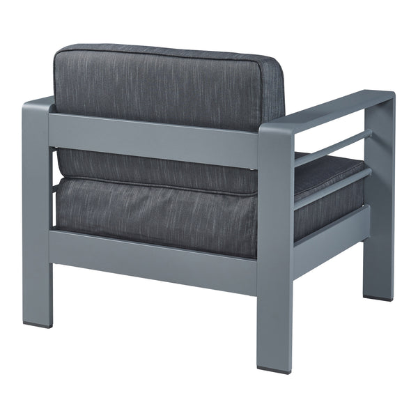 Conjunto de sillones de exterior con mesa Avise de 3 piezas. Aluminio [casa.pro]