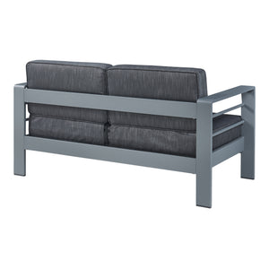 Banco de exterior con mesa Avise aluminio [casa.pro]