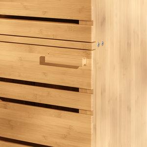 Armario de baño Epind 75x33x30 cm Bambú Natural [en.casa]