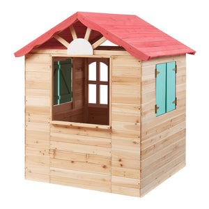 Casita infantil Lulä Caseta de juegos 130x115x101 cm Madera [casa.pro]