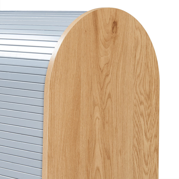 Armario persiana Kavlinge 80x60x40 cm Bambú/Gris [en.casa]