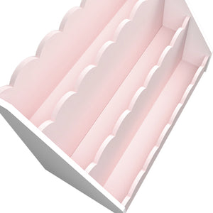 Estantería para niños Vestnes 48x61x30 cm Cotton Candy/Blanco [en.casa]