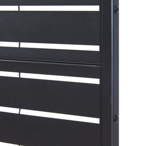 Tabique interior Trolu acero 200x100x50 cm negro [casa.pro]