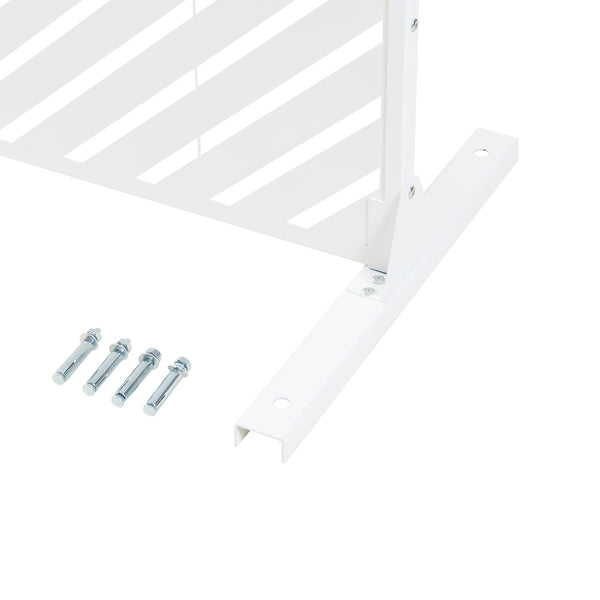 Tabique interior Kekan acero 200x100x50 cm blanco [casa.pro]