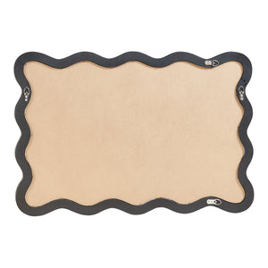 Espejo de pared Koster 90x60 cm Negro [en.casa]