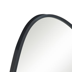 Espejo de pared Orland 82x46 cm Negro [en.casa]