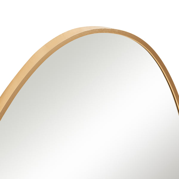 Espejo de pared Lardkapihond 75x53 cm color dorado [en.casa]