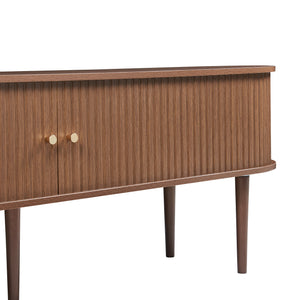 Mueble de televisión Mapia 166x40x55 cm aspecto nogal [en.casa]