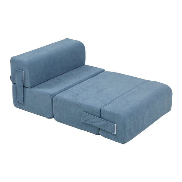 Escalera para mascotas Joelerhatra 4 piezas 45x50x45 cm Cordón azul [en.casa]