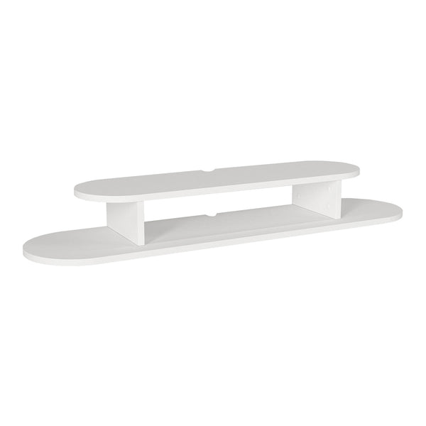 Mueble bajo de TV colgante Targema 120x30x16 cm Blanco [en.casa]