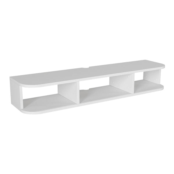 Mueble bajo de TV colgante Oundsvas 120x30x19 cm Blanco [en.casa]