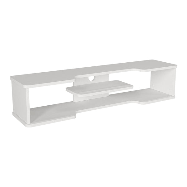 Mueble bajo de TV colgante Yrela 120x30x26 cm Blanco [en.casa]