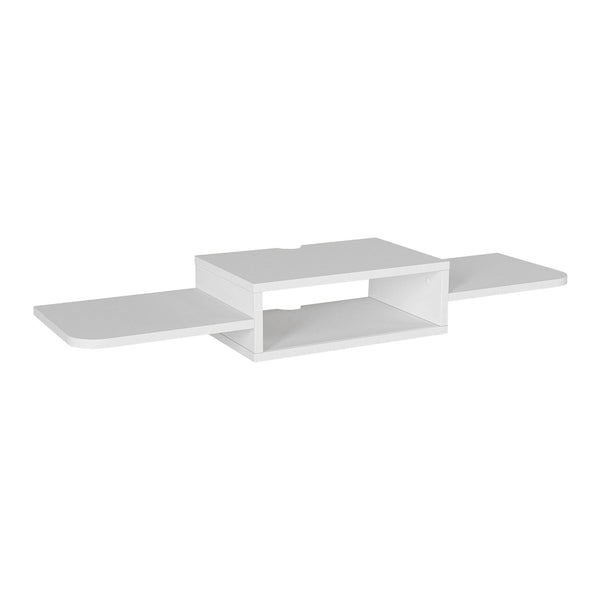 Mueble bajo de TV colgante Tar 115x30x16 cm Blanco [en.casa]