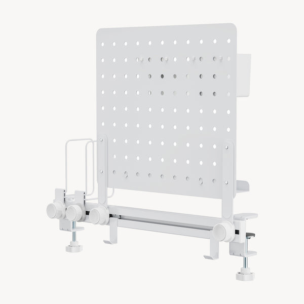 Organizador de escritorio Sauda para sujetar 50x50 cm Acero Blanco [en.casa]