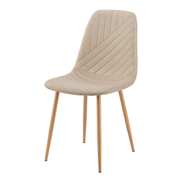 Grupo de comedor Lindesberg de 5 piezas con tablero de mesa redondo Gris/Marrón claro [en.casa]