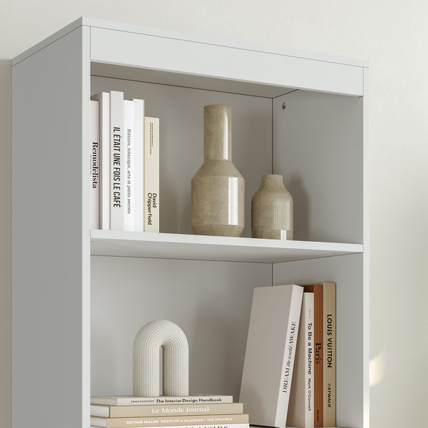 Estantería Les con 3 cajones 180x60x35 cm Blanco [en.casa]