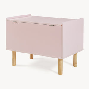 Caja de juguetes Virer 60x40x45 cm Rosa [en.casa]