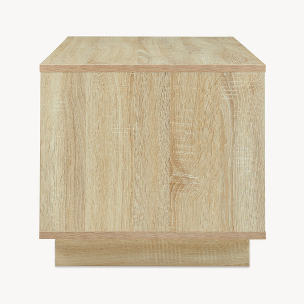 Mesa de centro Kenta 80x45x40 cm aspecto roble Sonoma/blanco [en.casa]