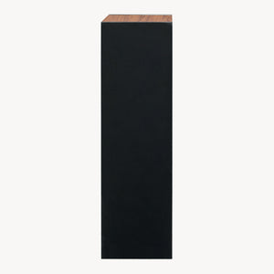 Estantería 'Trond' con 3 compartimentos abiertos 80 x 30 x 23 cm Negro/Aspecto nogal