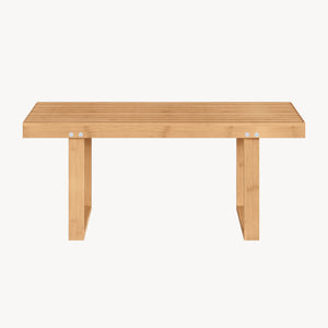 Banco para entrada Aarela bambú 91x41x38cm Natural [en.casa]