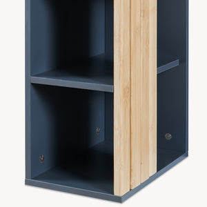 Armario colgante Svanes 60x30x20 cm Gris oscuro/Natural [en.casa]