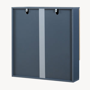 Armario con espejo Svanes 58x56x13 cm Gris oscuro/Natural [en.casa]