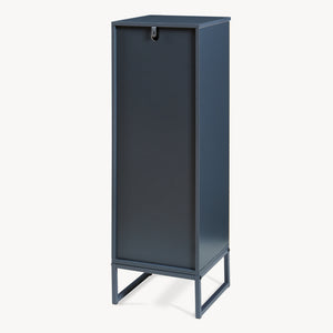 Armario de baño Svanes 90x30x30 cm Gris oscuro/Natural [en.casa]